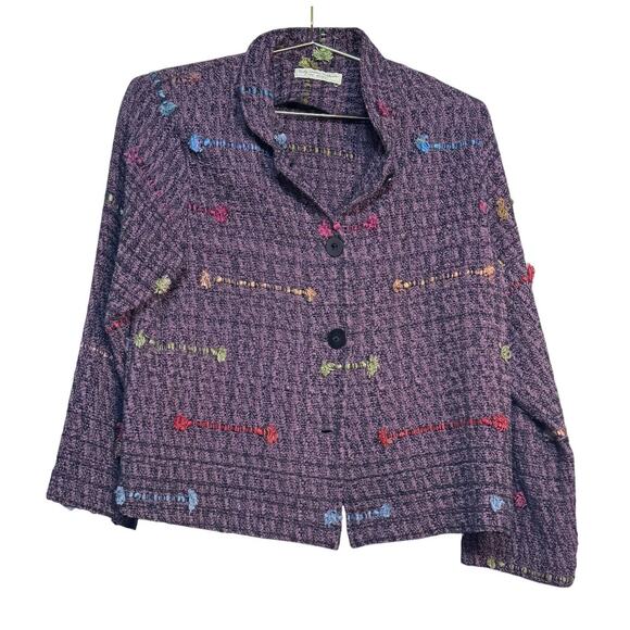 Kathy Edelman Hand Woven Fiber Jacket Small/Medium (approx) - Picture 1 of 9